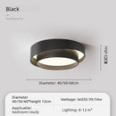 Axyaa Modern Ceiling Lamp - Stylish Minimalist Black White Light for Home Office Bedroom