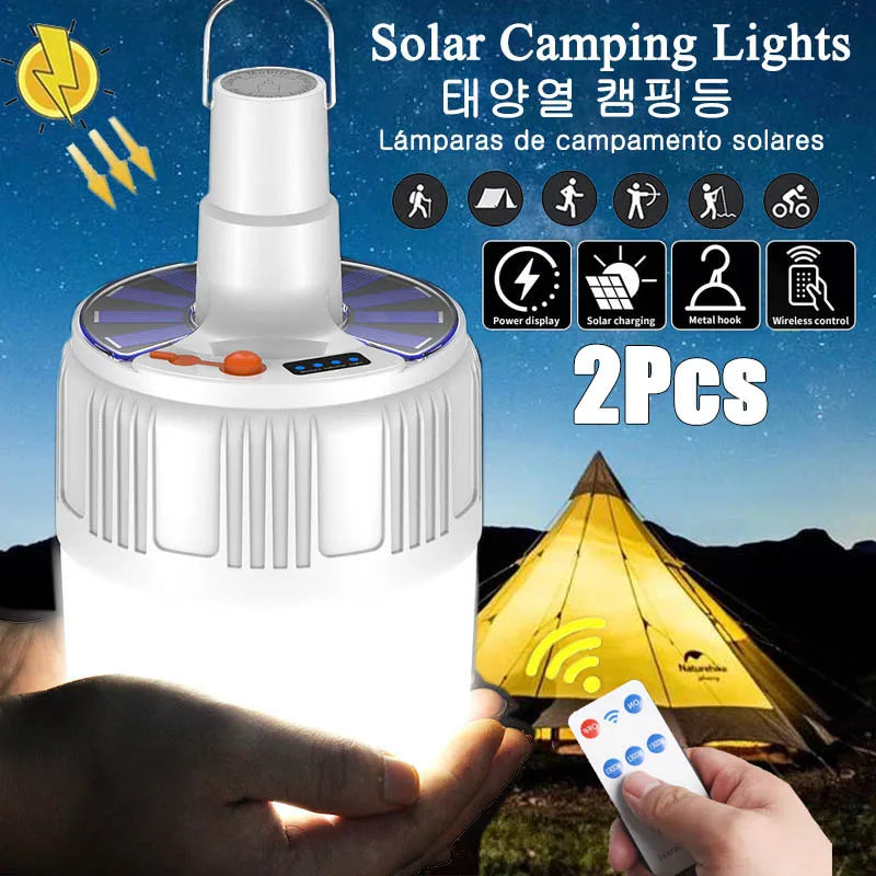 Axyaa Solar Camping Light Bulb: Portable LED Lantern for Outdoor, Hiking, and Emergencies