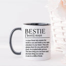 Axyaa Bestie White Coffee Mug Friend Birthday Gift Office Tea Cup