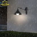 Axyaa Industrial Swing Arm Outdoor Wall Lamp LED E27 Rotatable Wall Mounted