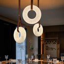 Axyaa Modern Marble LED Pendant Light: Designer Luxury Nordic Minimalist Ceiling Fixture