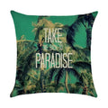 Axyaa Cartoon Pattern Linen Pillowcase - Home Sofa Decorative Cushion Cover
