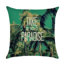 Axyaa Cartoon Pattern Linen Pillowcase - Home Sofa Decorative Cushion Cover