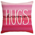 Axyaa Love Kiss Hug Pattern Decor Pillowcase for Home Sofa, Gift for Valentine's Day
