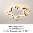 Axyaa Star LED Ceiling Light: Modern Bedroom Study Room Lamp Fixture