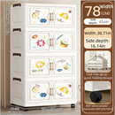 Axyaa Cartoon Foldable Storage Box, Heavy-Duty Rolling Organizer for Home Organization