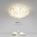 Axyaa White Flower LED Ceiling Light with Remote Control Dimming