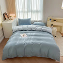 Axyaa Solid Color 4-Piece Bedding Set for Double Bed