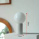 Axya Retro Ceramic Desk Lamp with Solid Wood Base for Bedroom and Study