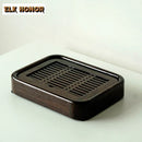 Axyaa Ebony Wood Tea Tray - Kung Fu Tea Set Accessory