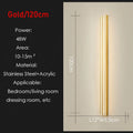 Axyaa Stainless Steel Outdoor Wall Lights: Waterproof Linear LED Lighting for Villas, Porch, Balcony