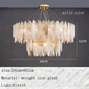 Axyaa Crystal Chandelier for Modern Luxury Living Room and Dining Hall