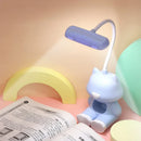 Axyaa Cat LED Study Desk Lamp with Phone Holder, Colorful Adjustable Table Lamp