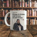Axyaa Ceramic Chinese Calligraphy Teacher Mug - 350ml - Microwave Safe
