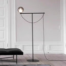 Axyaa Black Texture LED Floor Lamp for Bedroom Living Room Study Eye Protection