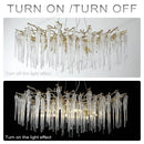 Axyaa Modern Crystal Chandelier Lighting for Dining & Living Room Decor