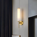 Axyaa Marble Wall Light: Luxury Copper Art Decor for Living Room, Bedroom, Hotel