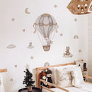 Axyaa Cartoon Hot Air Balloon Wall Stickers for Kids Bedroom Decor