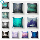 Axyaa Sky Landscape Print Polyester Pillowcase for Home Decor
