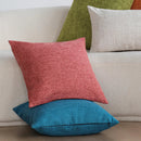 Axyaa Linen Decorative Cushion Covers for Sofa Living Room 45x45cm