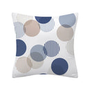 Axyaa Geometry Polyester Cushion Cover 45x45, Decorative Sofa Pillowcase Blue Yellow Black Home Décor