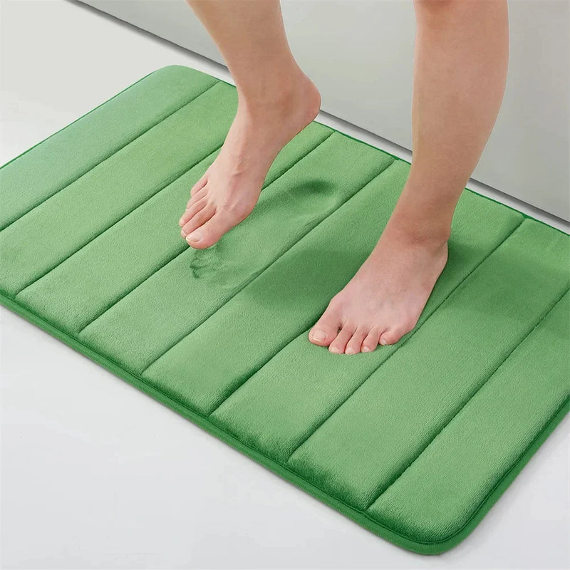 Axyaa Memory Foam Bathroom Mat: Super Absorbent Non-Slip Rug for Home Bathtub Shower Room