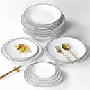 Axyaa Round Melamine Dinner Plate Set for Kitchen Tableware