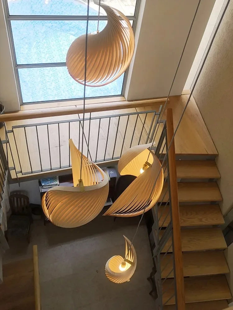 Axyaa Nordic LED Pendant Light Chandelier for Living Dining Room