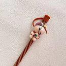 Axyaa Silicone Straw Cover Set with Brush and Plug Cap
