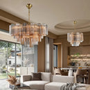 Axyaa Medieval Glass Pendant Chandelier for Dining Living Bedroom