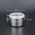 Axyaa Tea Canister Food Storage Jar Grains Container Stainless Steel Organizer