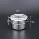 Axyaa Tea Canister Food Storage Jar Grains Container Stainless Steel Organizer