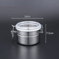 Axyaa Stainless Steel Tea Can Fresh-keeping Jar Grains Container