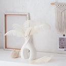 Axyaa Nordic Monochrome Ceramic Vase Geometric Abstract Art Home Decoration Ornament