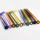 Axyaa Green Glass Straws - Reusable High Borosilicate Smoothie Cocktail Milkshake Straw