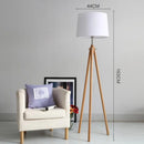 Axyaa Solid Wood Triangular Floor Lamp - Modern, Creative, Vertical, Warm Lighting