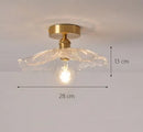 Axyaa Modern Glass Shade Ceiling Lights with E27 Holder