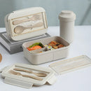 Axyaa Portable Tableware Set Bento Box Cutlery Picnic Food Containers Dinnerware