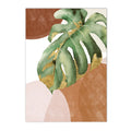 Axyaa Boho Green Palm Leaf Canvas Art - Nordic Style Home Decor