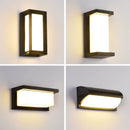 Modern LED Black Wall Sconce for House Garage Patio by Axyaa