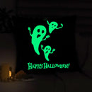 Axyaa Luminous Ghost Print Glow Pillowcase 18x18 Inch Party Decor - Sofa Bed Decoration