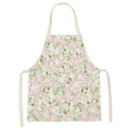 Axyaa Pink Tulip Kitchen Apron for Men and Women - Minimalist Floral Plant Design
