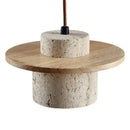Cream Wabi Sabi Bedroom Pendant Light by Axyaa