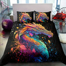 Axyaa Mystical Dragon Duvet Cover Set for Bedroom Comfort