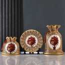 Axyaa Ceramic Vase Set for Stylish Dried Flowers Arrangement and Home Decor