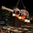 Axyaa Retro Solid Wood Art Lamp for Bar Restaurant Corridor - Creative Wall Decor