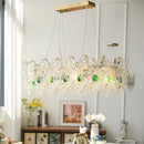 Luxury Vintage Glass Chandelier by Axyaa: Elegant Pearl Room Lamps for Warm Master Bedroom Lighting