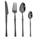Axyaa Stainless Steel Cutlery Set - 4Pcs Western Dinnerware Knife Fork Spoon Teaspoon