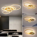 Axyaa LED Ceiling Lamp with Remote Dimming for Modern Home Decor