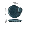 Axyaa Vintage Ceramic Dessert Plate Set - Creative Molecular Cuisine Tableware